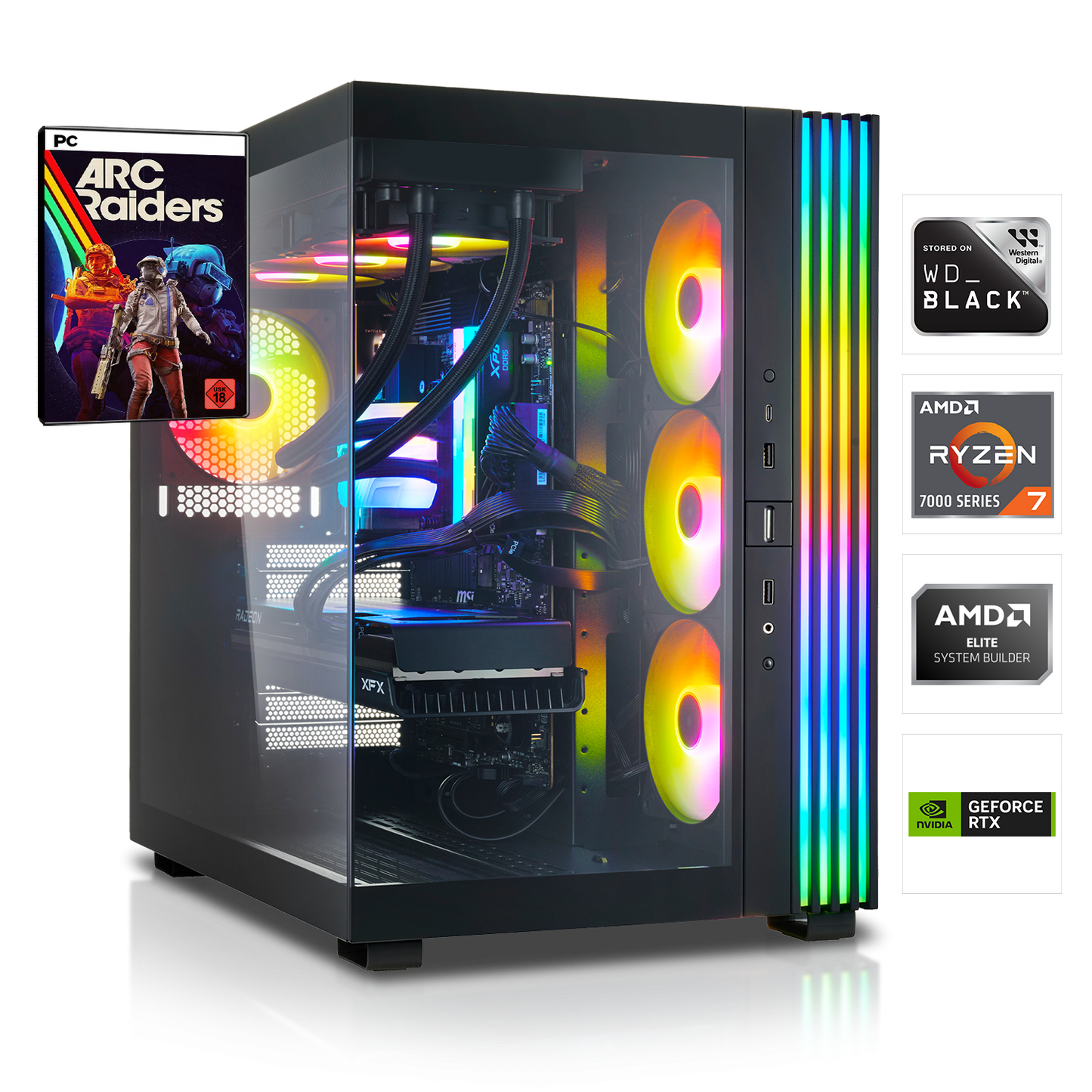 DK Computer – PC Gamer AMD Ryzen 2000 RTX 4080 | Ryzen 7 7800X3D | 32 Go / 1 To